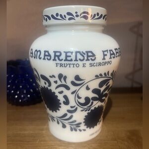 🍒 Fabbri Amarena Ceramic Jar | Italian Cherries Original Reusable Jar